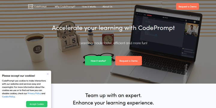 オンラインでIIT学生からプログラミングを学ぶ『CodePrompt』を公開しました！